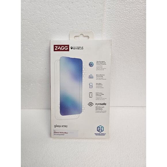 ZAGG - InvisibleShield Glass XTR2 Screen Protector for Apple iPhone 14 Pro Max - Picture 1 of 2
